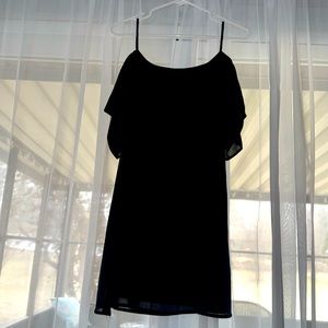 Black slip dress